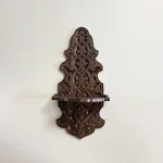Maraş El Oyma Büyük Ceviz Kavukluk – 66x30x25.5 cm Duvara Monte Dekoratif Raf