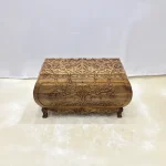 Maraş El Oyma Ceviz Ahşap Çeyiz Sandığı –Ahşap Sandık- 95x50x54 cm | Hayat Ağacı Model