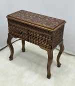 Maraş El Oyma Ceviz Ayaklı Tesbihlik Saatlik Aksesuar Kutusu 77x35x81 cm - Görsel 4